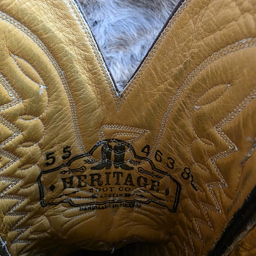 Heritage Boot Company - Womens Suede Western Cowboy Boots - Picture 4 of 10